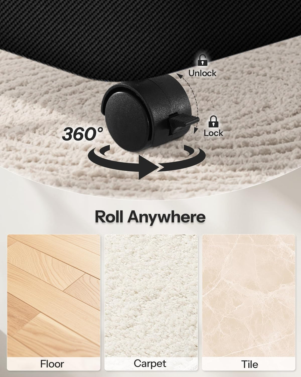 Double Laundry Basket with Wheels and Lid, 150L Clothes Hampers for Laundry