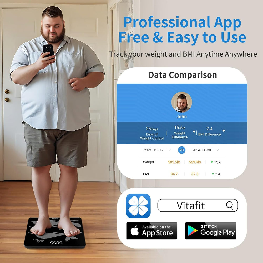 Vitafit FSA&HSA 660lb Weight Scale, Accuracy 0.1lb by Our Professional Sc...