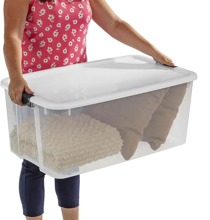 Sterilite 12-Pack Ultra Latching Box, Storage Bins