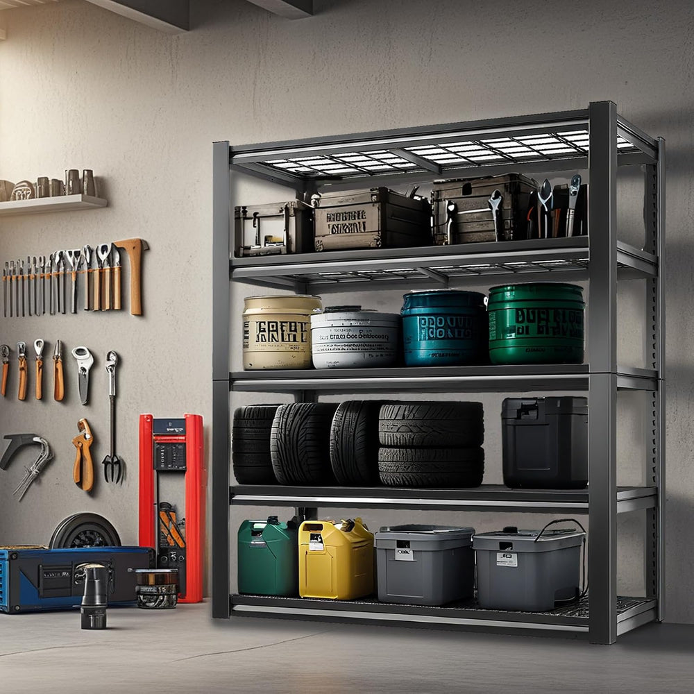 Garage Shelving Storage Shelves, 72''x35.5''x16'' Hea...
