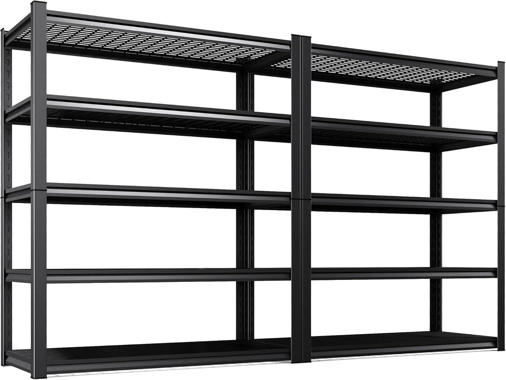 5-Pack Heavy Duty Garage Shelving for Large Storage & Garage Organization...