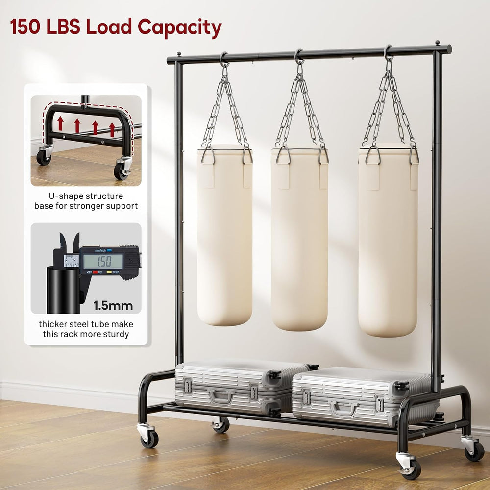 SLEEPING LAMB Heavy Duty Clothing Racks for Hanging Clothes Rack, 43" Wi...