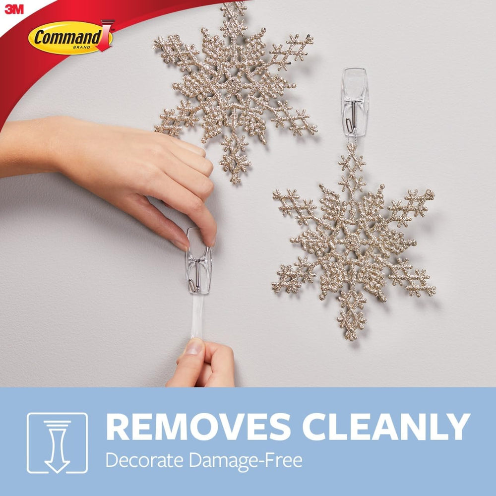 Command Clear Medium Wire Toggle Hooks, 20 Hooks and 24 Strips, Holds Up to 2...