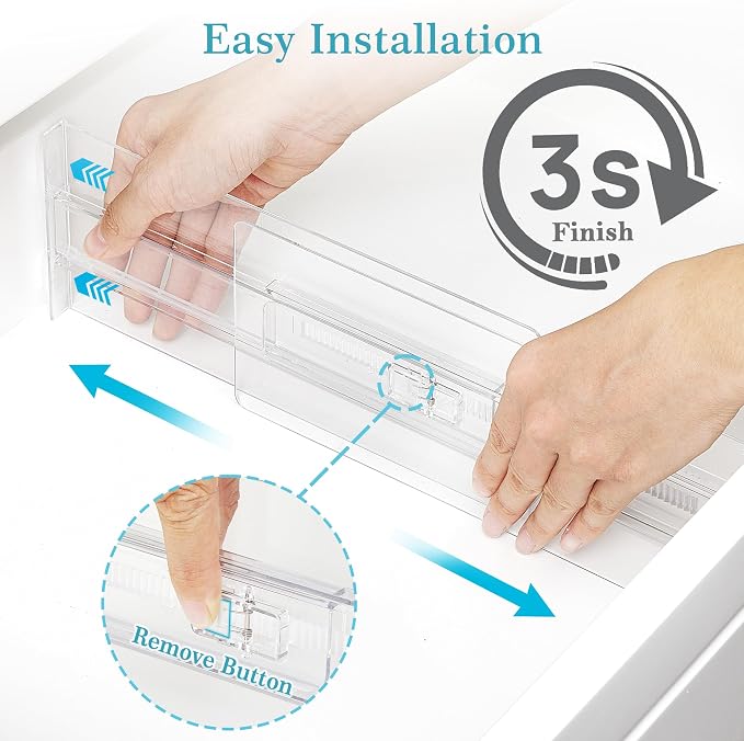 Vtopmart 18 Pack Drawer Dividers