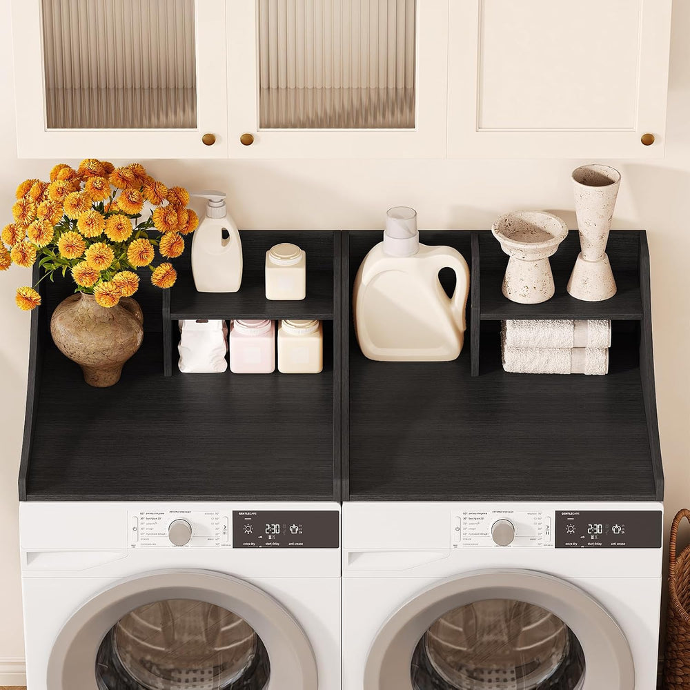 Laundry Countertop Single, 2-Tier Washer Dryer Countertop Laundry Topper with...