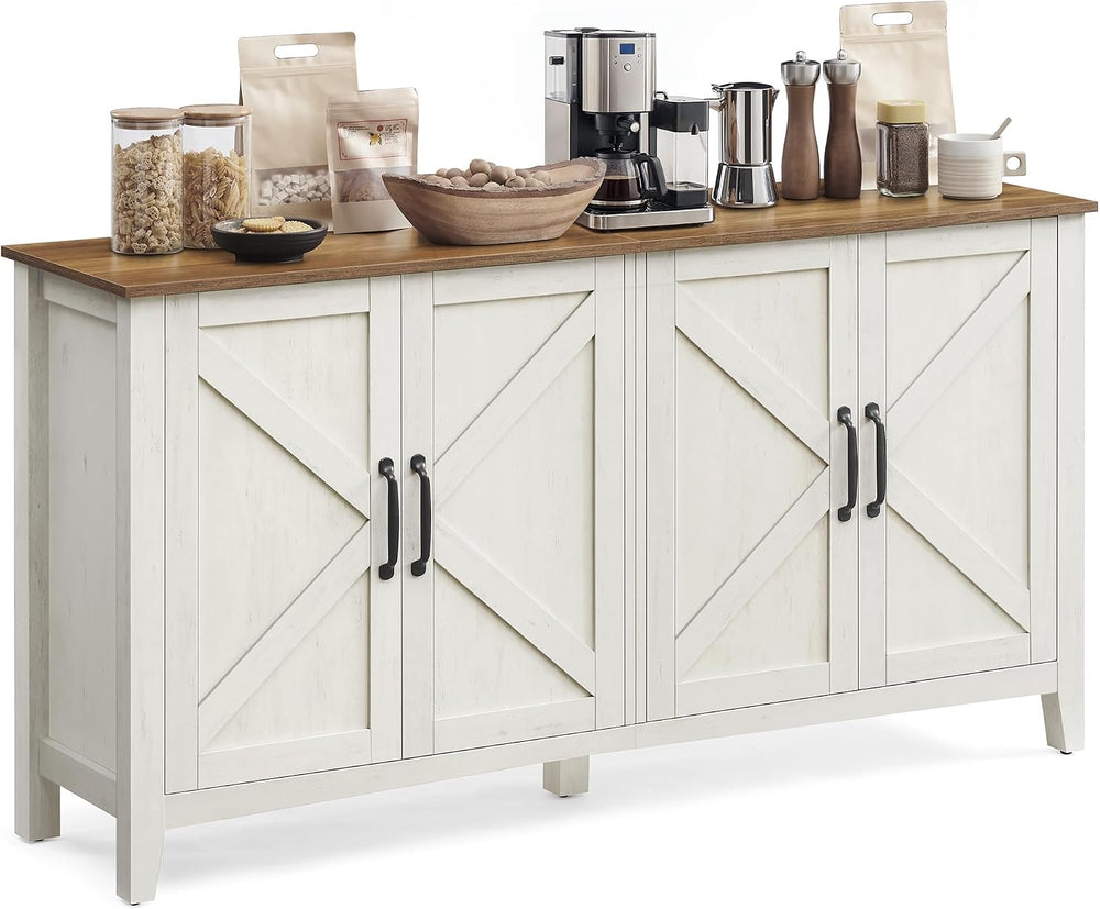 VASAGLE Buffet Cabinet, Coffee Bar, Adjustable Shelf