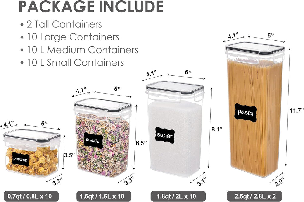 Vtopmart 32pcs Airtight Food Storage Containers Set, BPA Free Plastic Kitchen...