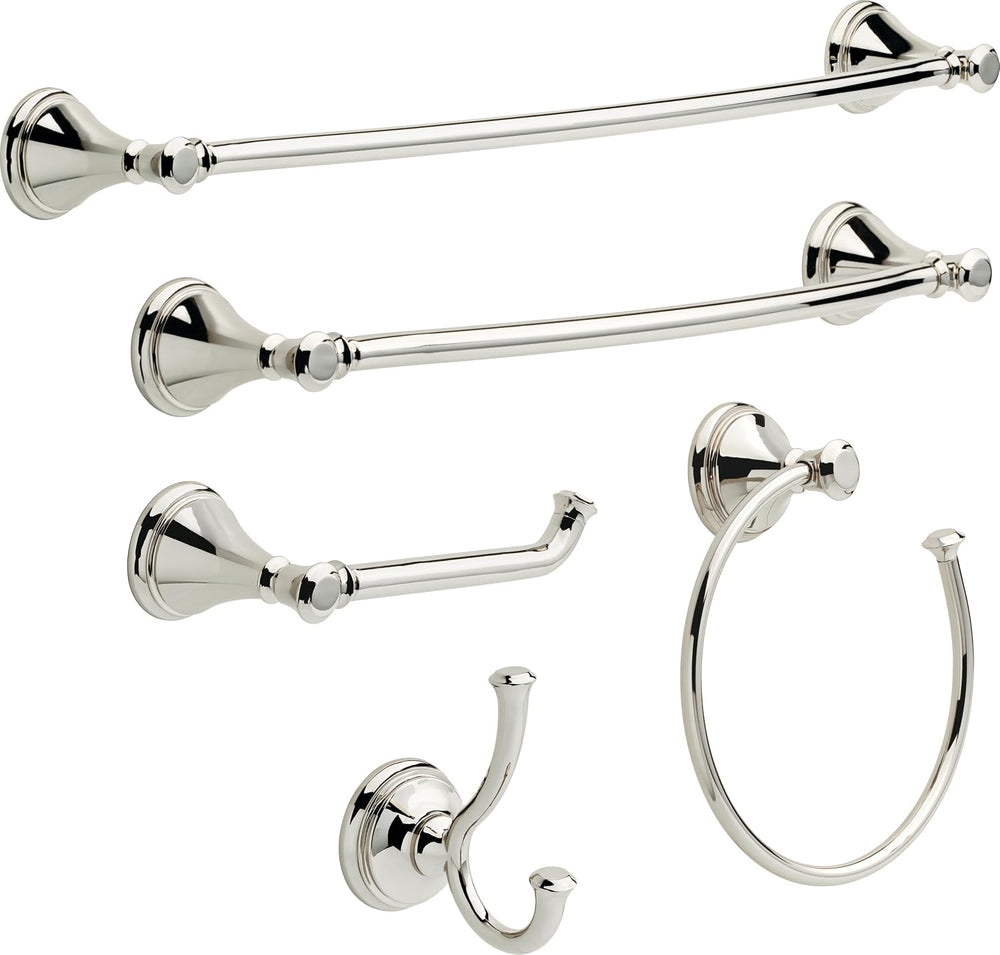 Delta Hand Towel Holder | Square Polished Nickel Ring for Hanging Towels in K...