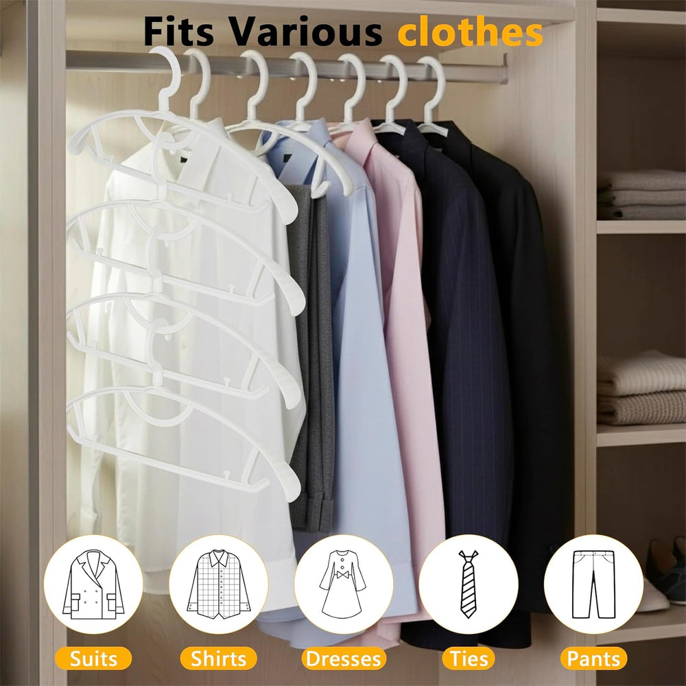 Suit Hangers 20 Pack - No Shoulder Bump Heavy-Duty ABS Plastic Sturdy Hanger ...