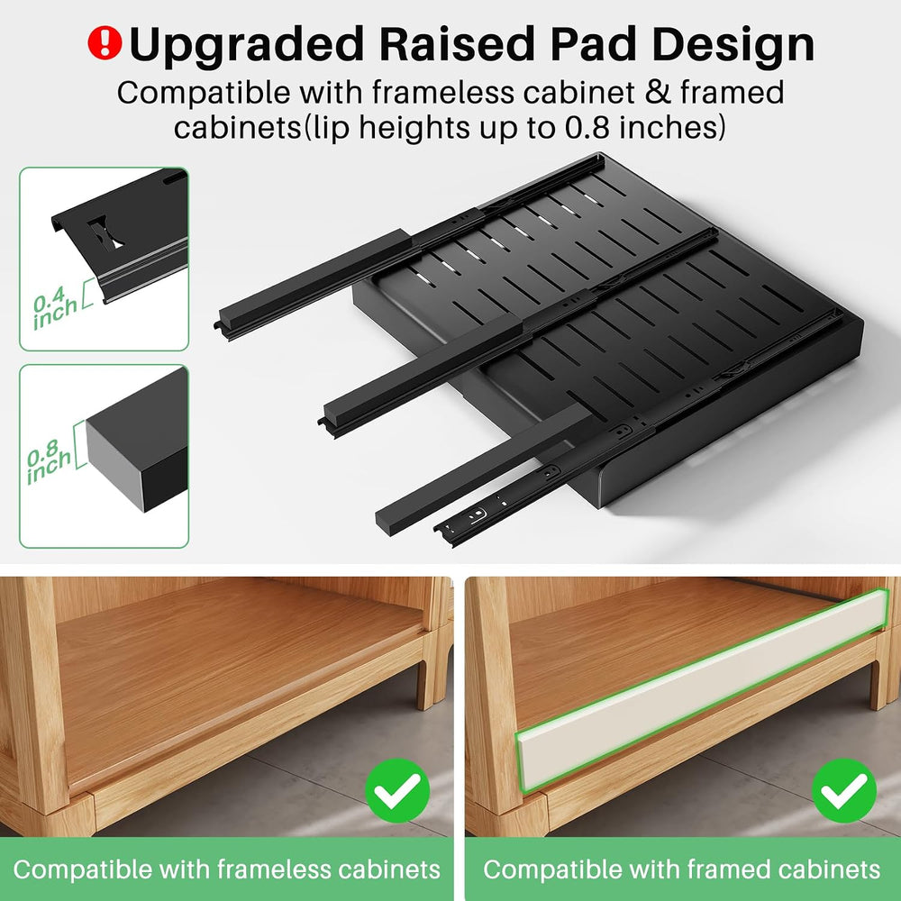 Pull out Cabinet Organizer, Expandable(12"-20") Heavy Duty Slide ou...
