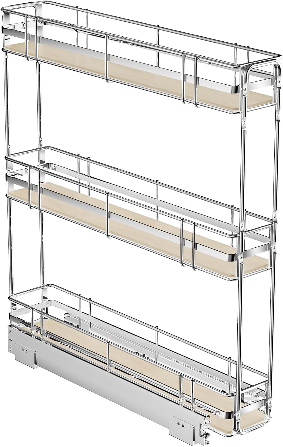 ROOMTEC 3-Tier Pull Out Cabinet Organizer Spice Rack for Narrow Cabinet 5&quo...