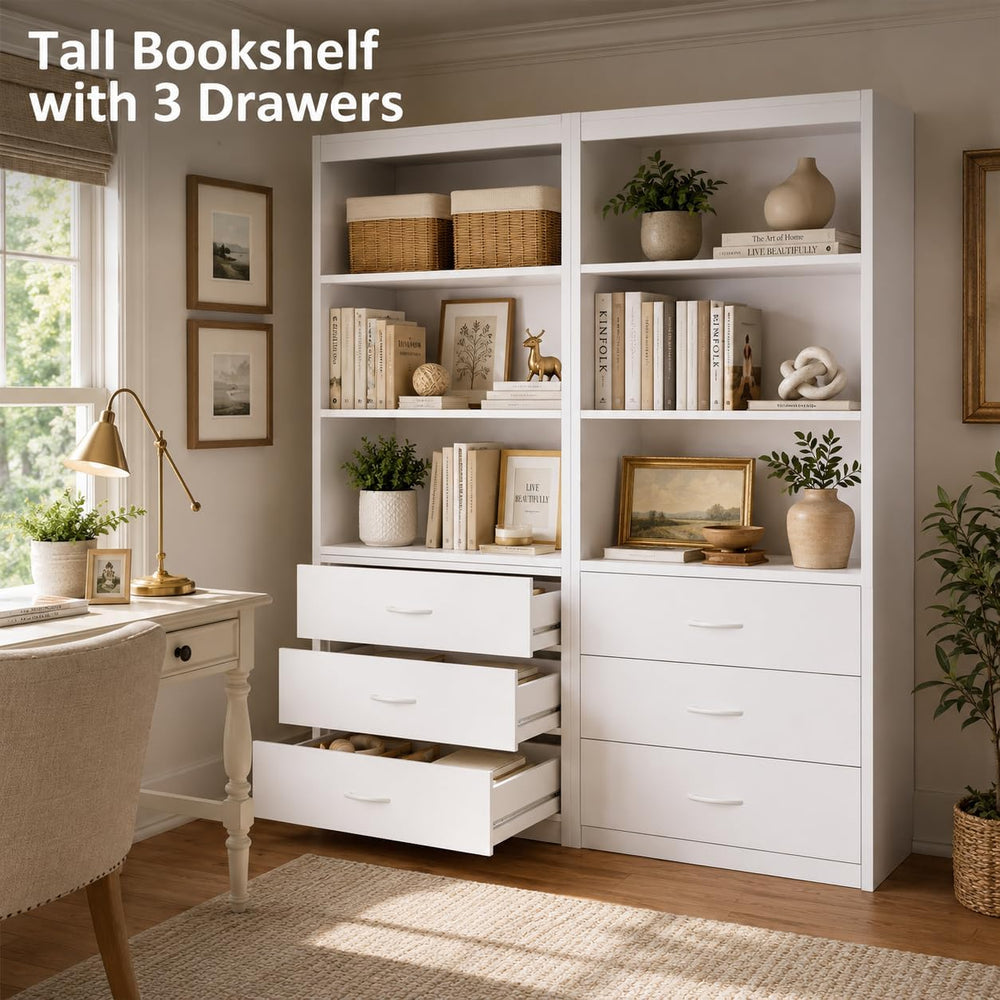 24"W Modular Closet Organizer System with 3 Drawers & Shelves