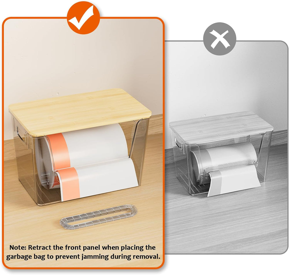 Delamu 3 Pack Pantry Organizers and Storage, Stackable Trash Bag Holder