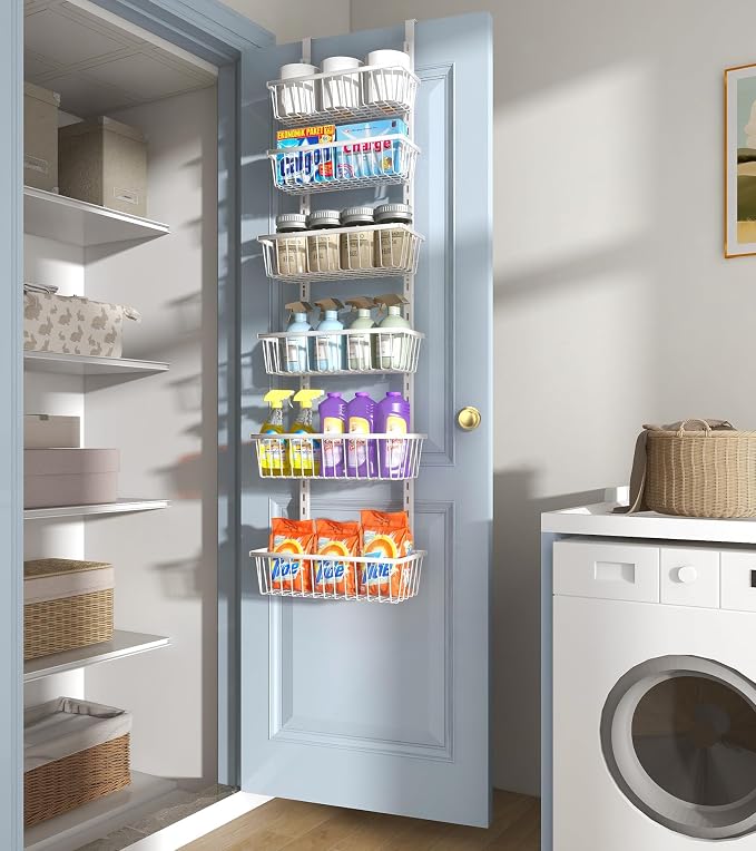 12 Inch Wide Narrow Over The Door Pantry Organizer, Pantry Organization and