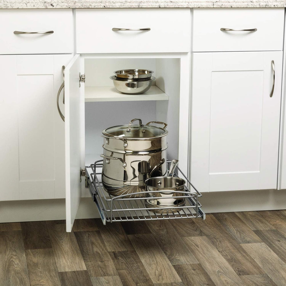 Knape & Vogt RS-MUB-14-FN 5 in. H x 15 in. W x 20 in. D Multi-Use Basket ...