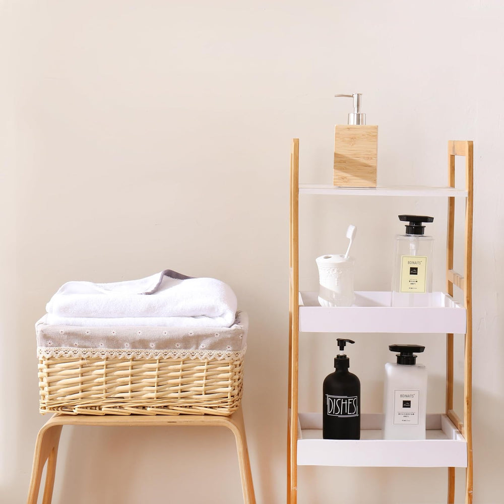 Handcrafted Shelf Basket, Handwoven Wicker Basket, for Storage & Organizi...