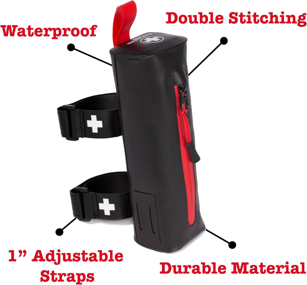 Bike First Aid Kit for Cyclist's, Compact Waterproof Case, Attaches to Bi...