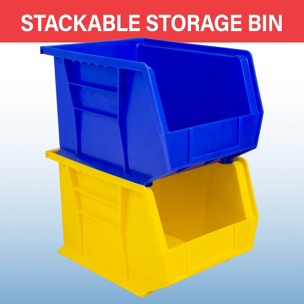 Akro-Mils 30239 AkroBins Plastic Storage Bins, 11"x8"x7", blue...