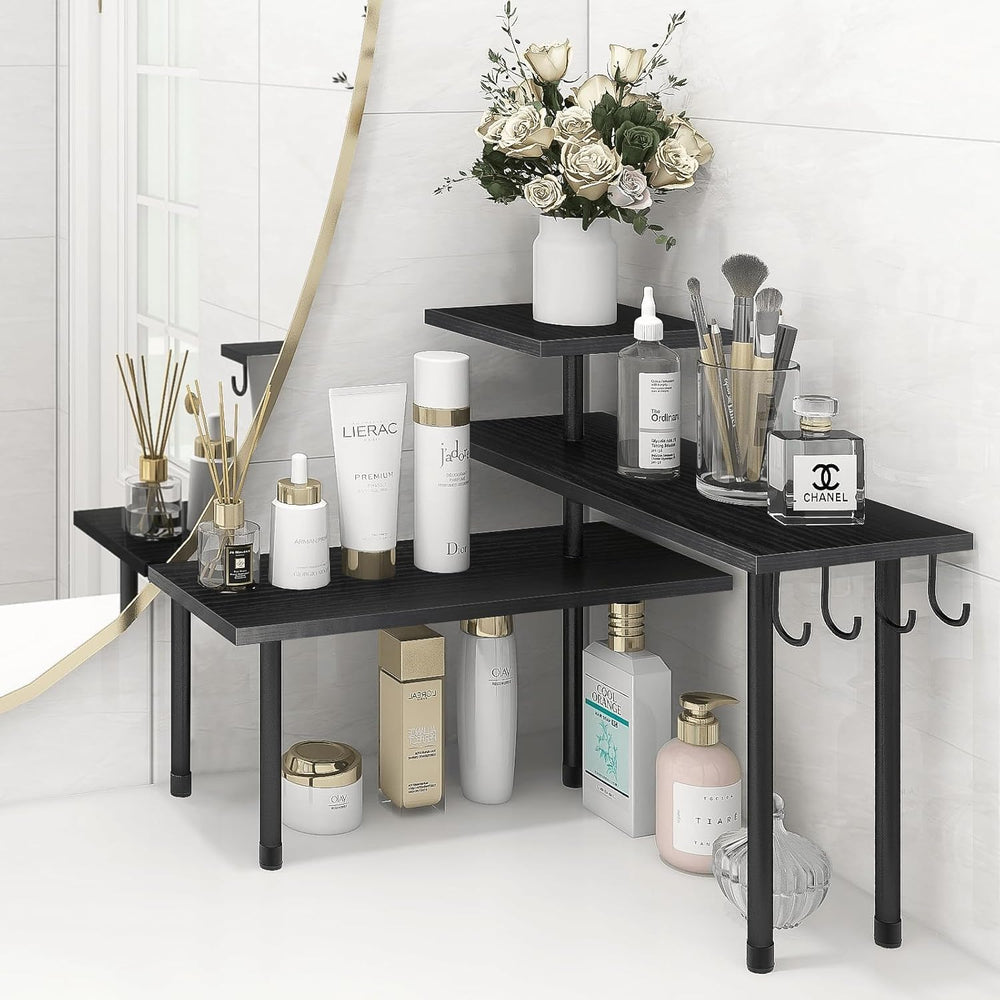 Bathroom Counter Organizer Corner Shelf, Kitchen Countertop Organizer, 3 Tier...