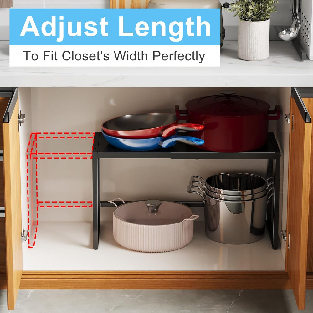 Expandable Metal Storage Shelves, 110LBS Heavy Duty Shelving Units and Storag...