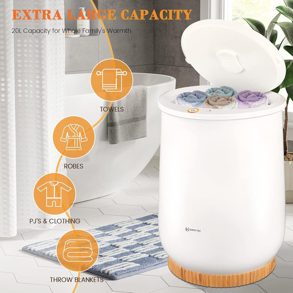 Keenray Bucket Style Towel Warmers, Luxury Bucket Towel Warmer, Large Towel W...