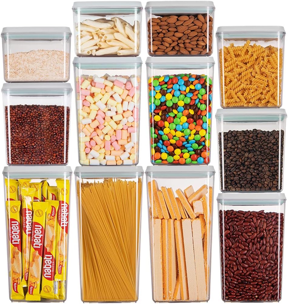 Ankou Pop Airtight Food Storage Containers with Lids for Kitchen Pantry Organ...