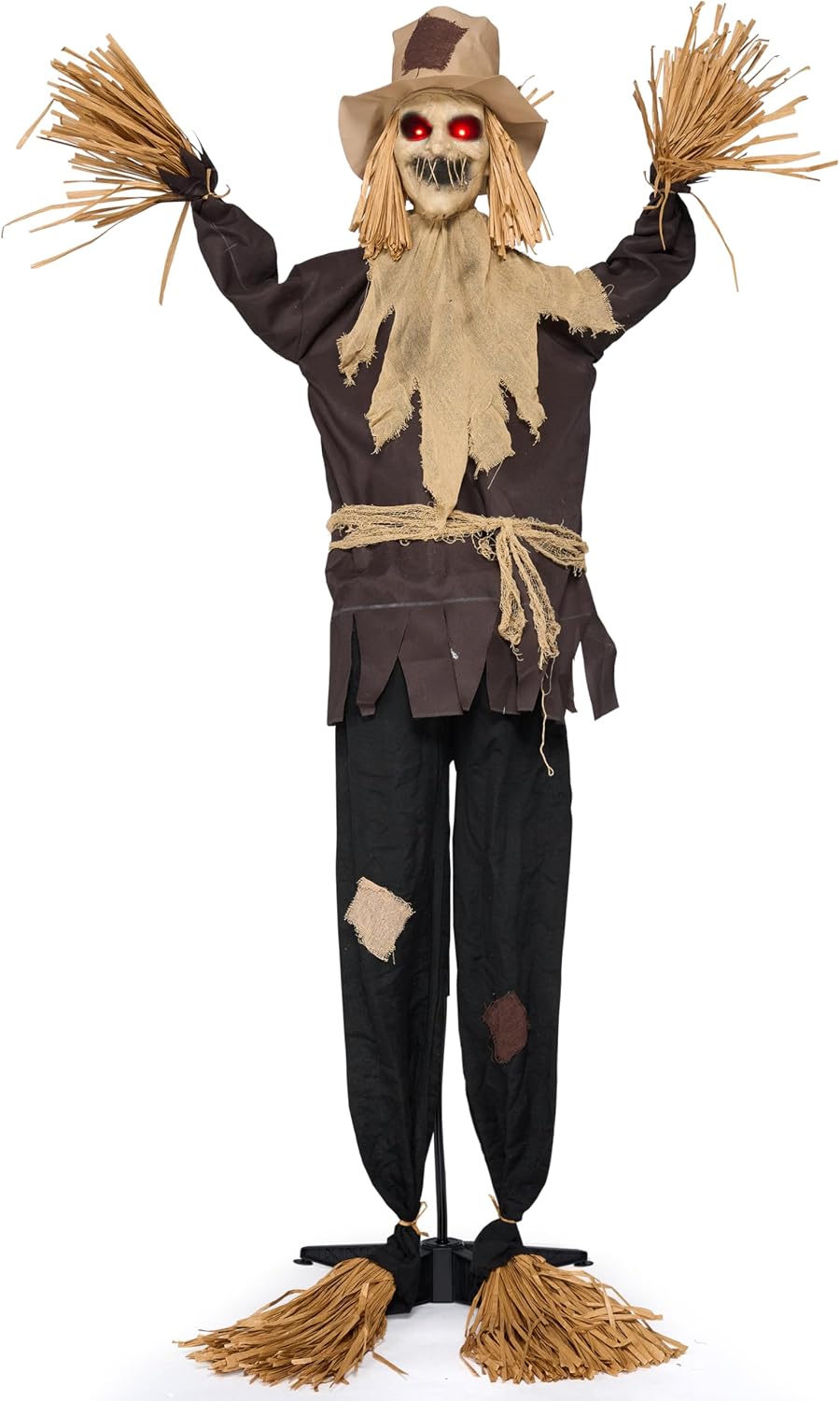 JOYIN Halloween Animatronics Scarecrow Decoration Outdoor, Standing Ghost Pro...