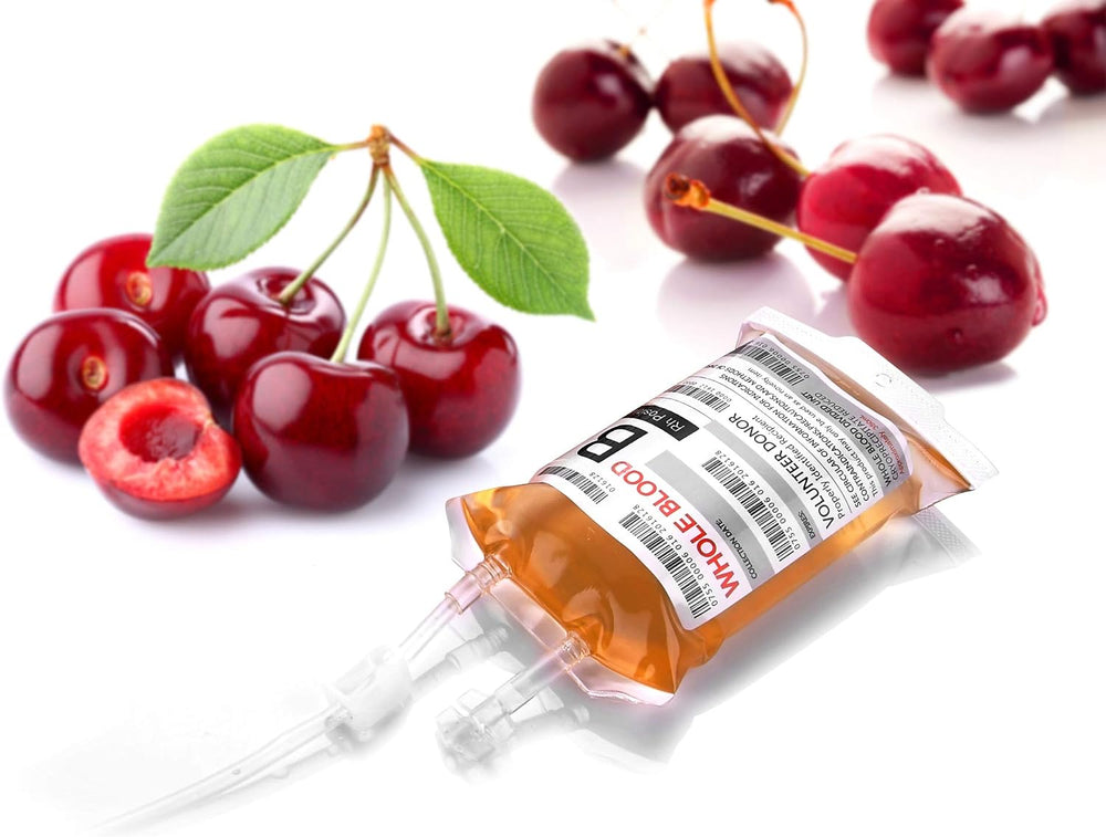 WYNK 50 Pack Blood Bags for Drinks, IV Bags with Pump, Halloween Party Set