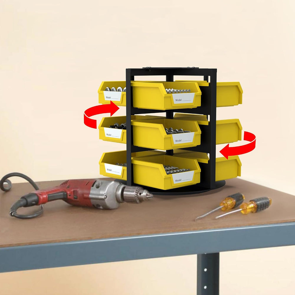 UNITEDPOWER Rotating Storage Bins, Tool Organizer, Hardware Crafts, Small Par...