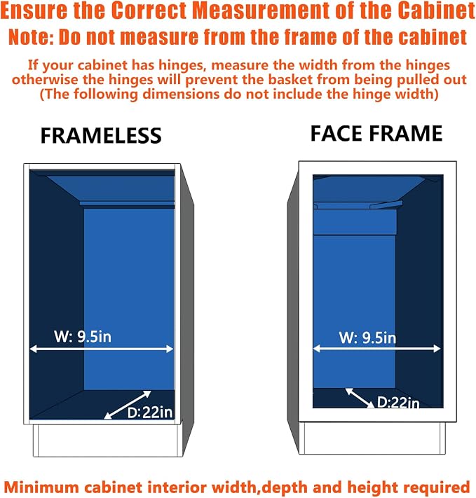ROOMTEC Pull Out Cabinet Organizer, Single Tier, Heavy Duty Slide Out Shelves