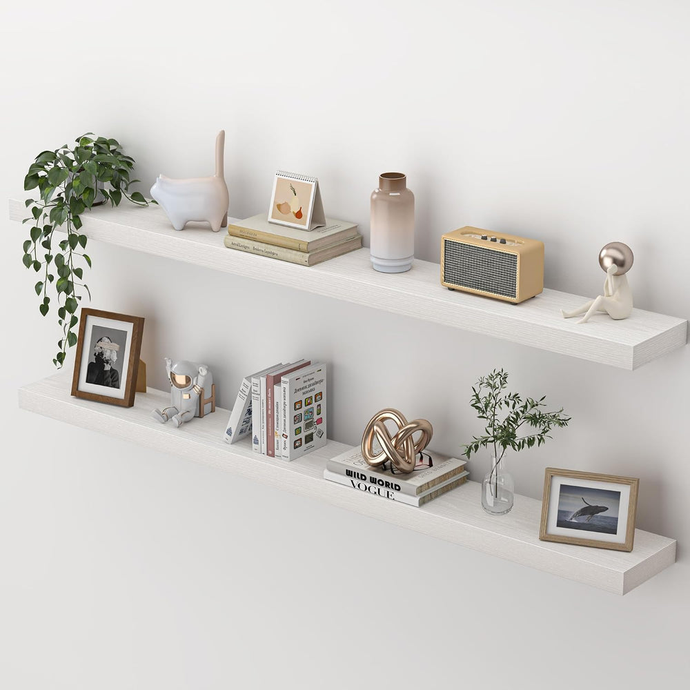 Heimlove 55 Inch Floating Shelves for Wall,Extra Long Mounted Storage wall Sh...