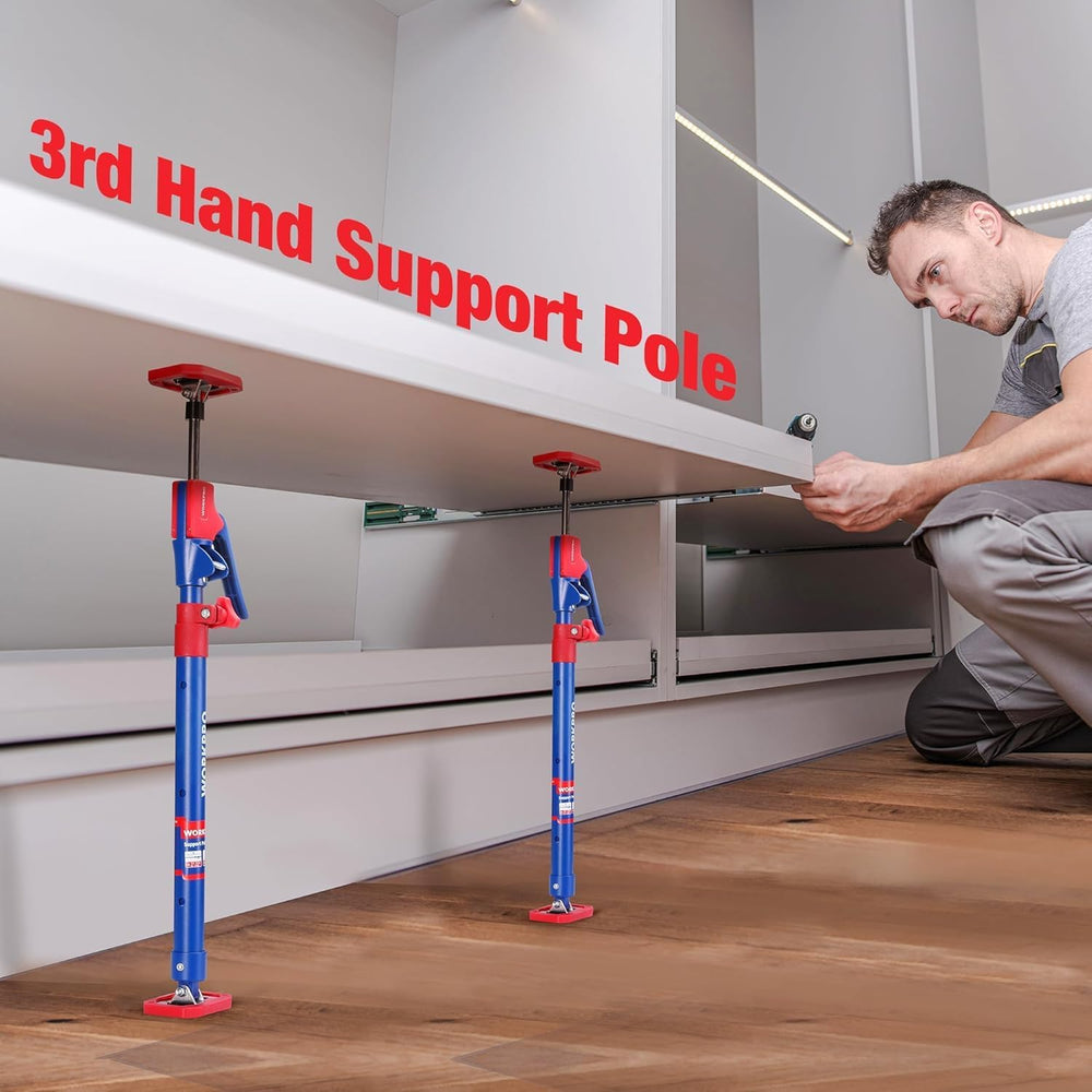 WORKPRO Cabinet Jacks, 23-5/8" to 45-1/4" Adjustable Support Pole, ...