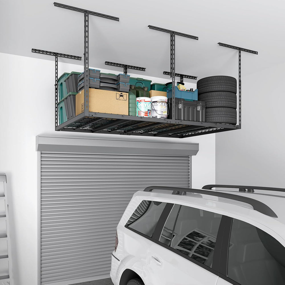 4x6 FT Overhead Garage Storage Rack,450LBS Weight Capacity