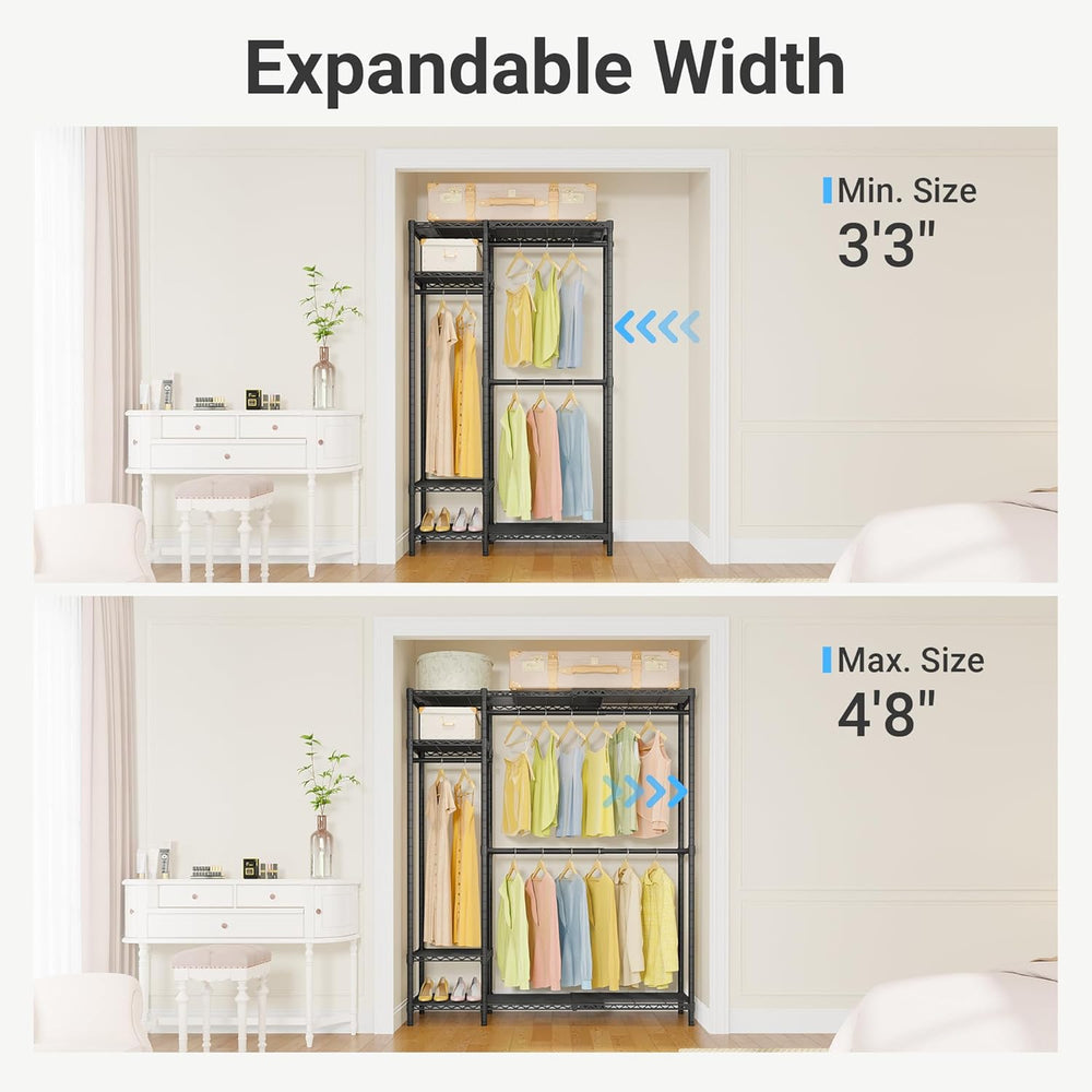 VIPEK X20 Expandable Metal Clothing Rack Adjustable from 3'3" to 4&#...