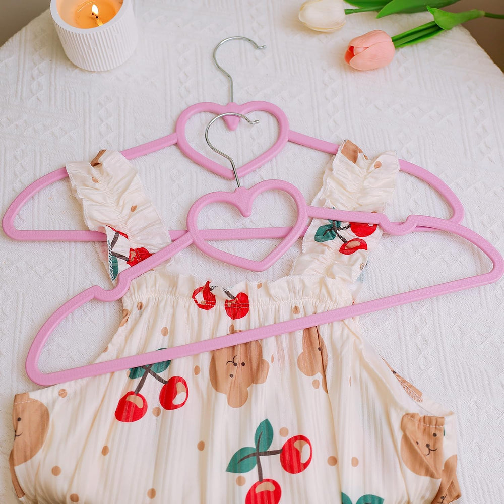 Plastic Hangers 80 Pack, Pink Clothes Hanger with 10 Clips- Ultra Thin Space ...
