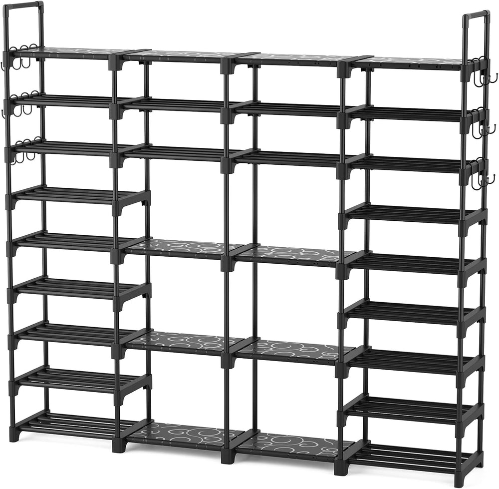 ROJASOP Large Shoe Rack Organizer for Entryway Closet 64-68 Pairs 9-Tier Heav...