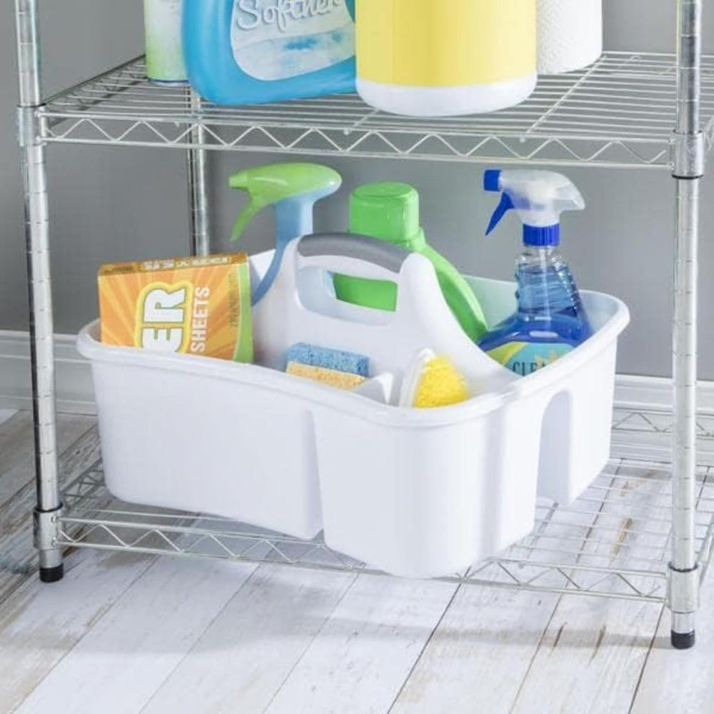 Extra Large 5 Gallon Divided Cleaning Caddy Organizer with Handle