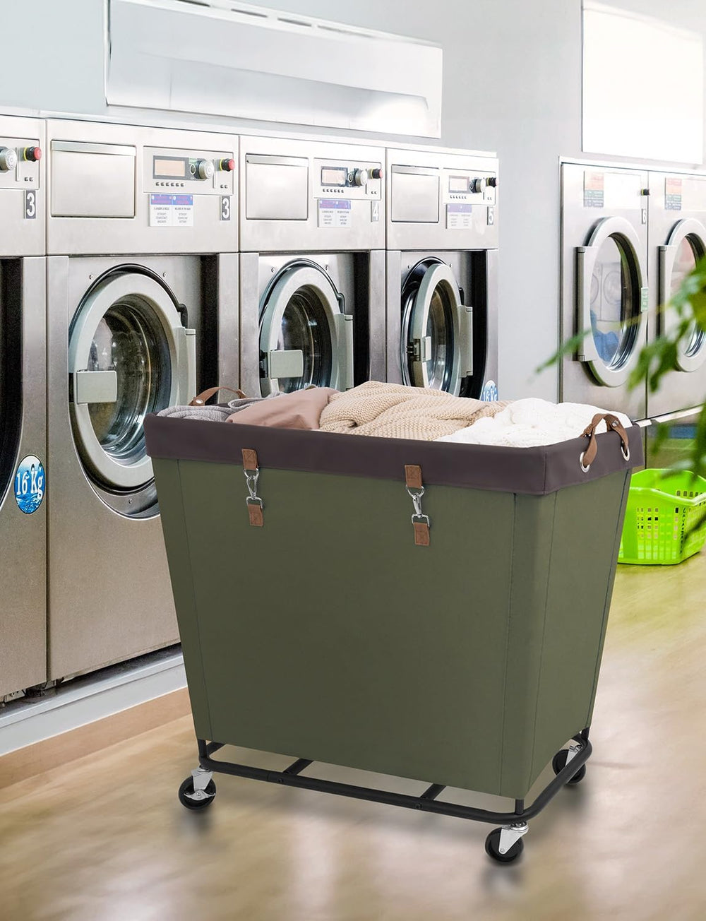 StorageWorks 320L Laundry Basket with Wheels, Rolling Hampers for Clothing