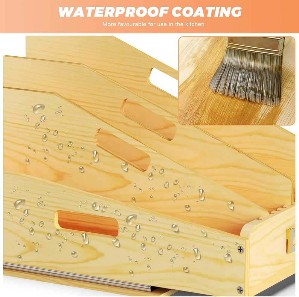 Pull Out Organizer for Cabinets, Baking Sheet Organizer