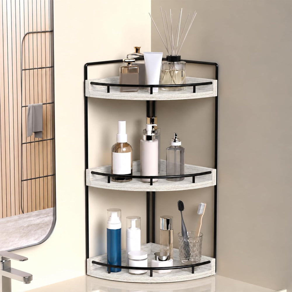 Dorhors Corner Bathroom Organizer Countertop,Vanity Counter Storage Shelf