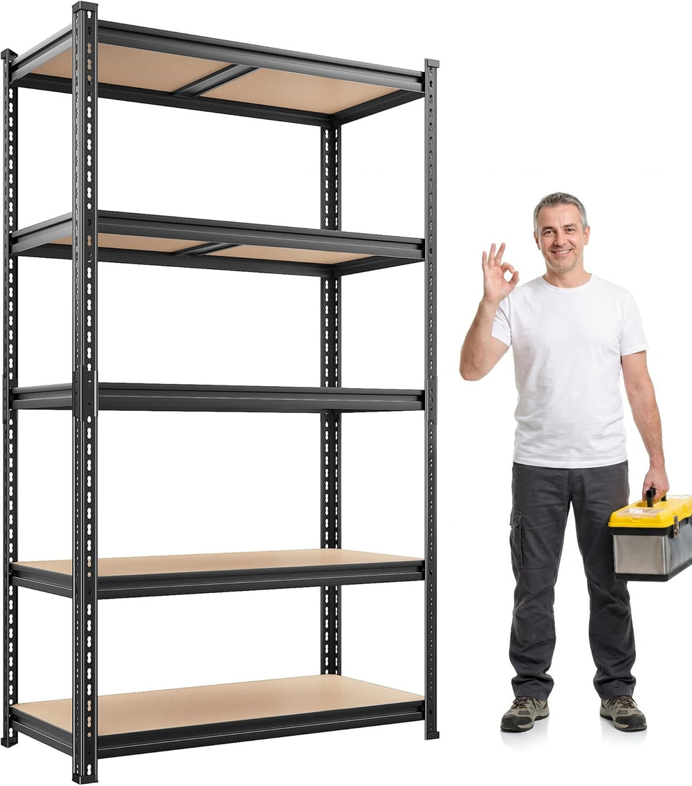 REIBII 2400LBS Garage Shelving,36" Wx16" Dx72" H Shelves for B...