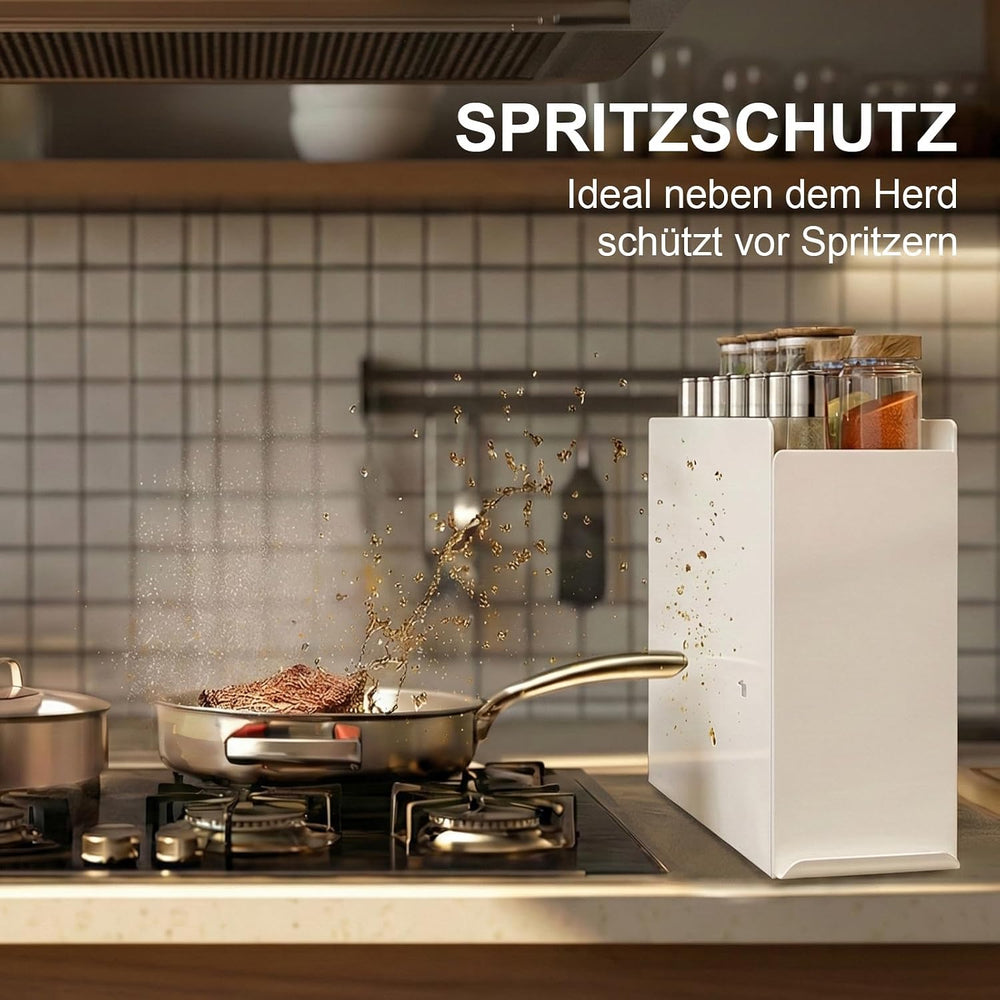 2-Tier Countertop Pull Out Spice Rack with Sliding Drawer, Cream