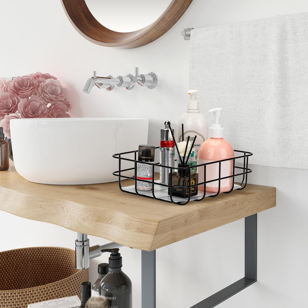 TIEYIPIN Metal Wire Food Storage Basket Organizer with Removable Plastic Line...