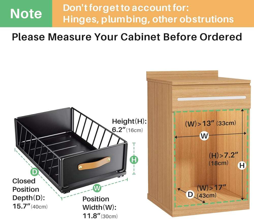 Pull out Cabinet Organizer,Heavy Duty Slide out Pantry Shelves Drawer Storage...