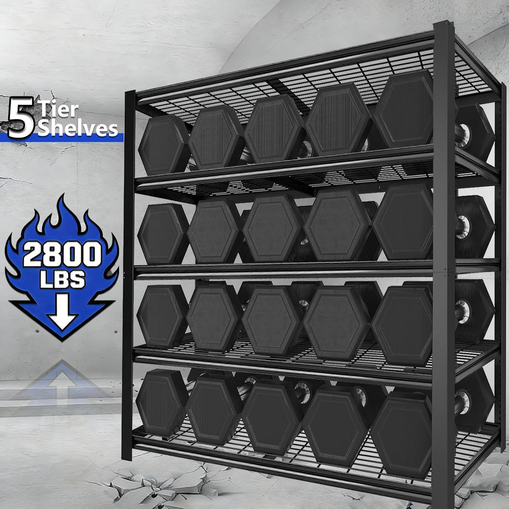 Garage Shelving Storage Shelves, 72''x35.5''x16'' Hea...