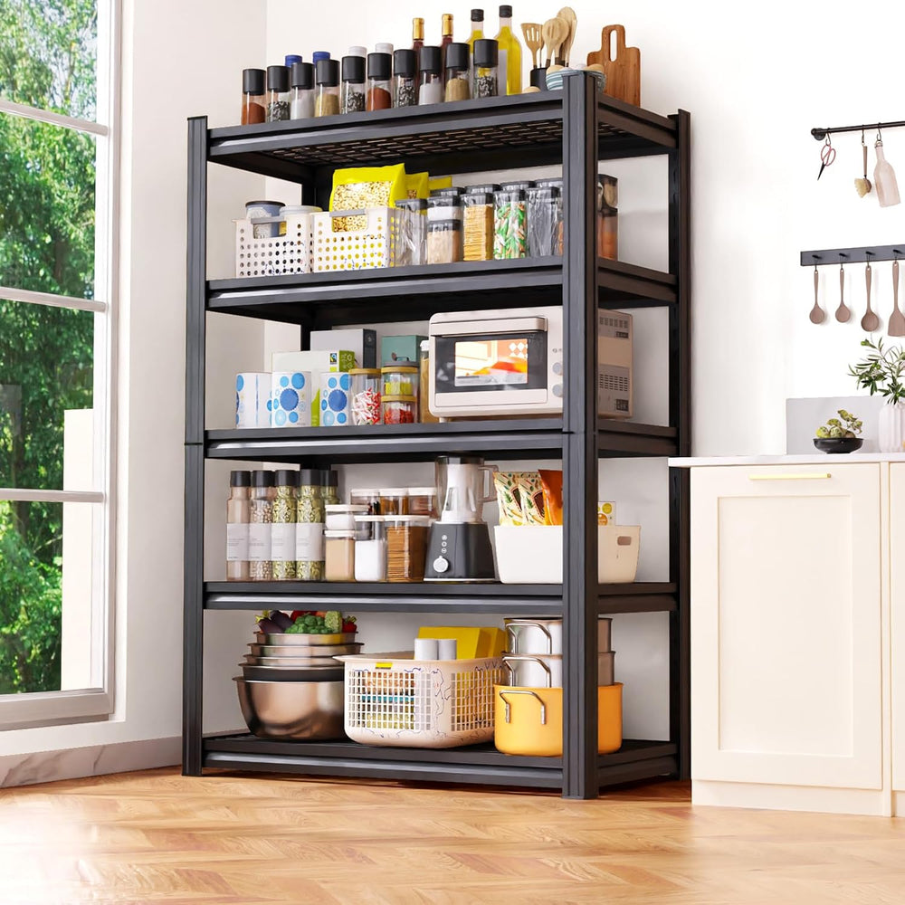 5-Pack Heavy Duty Garage Shelving for Large Storage & Garage Organization...