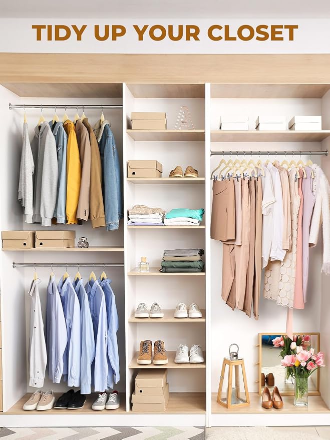 HOUSE DAY Velvet Skirt Hangers 36 Pack, Space Saving Slim Shorts Hanger
