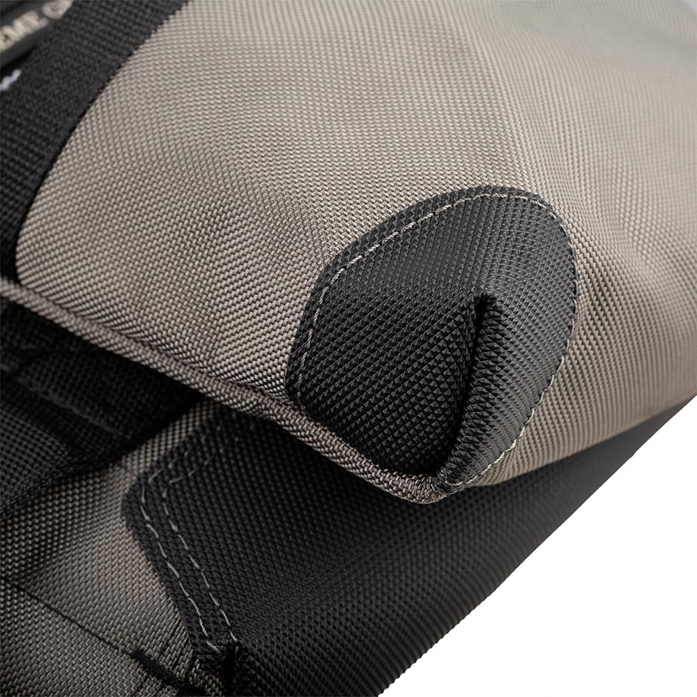 Bucket Boss Mullet Buster 3 Bag Tool Belt with Suspenders in Grey, 55135, Bla...