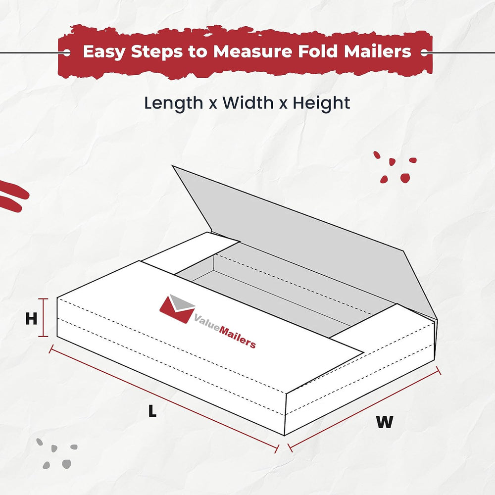 ValueMailers Vinyl LP Shipping Boxes, 50 Record Album Mailers, White