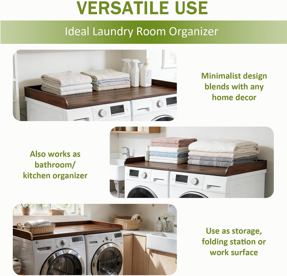 Washer Dryer Countertop 54" x 27.5", Laundry Room Organization
